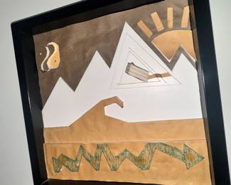 Ying Yang mixed-media art