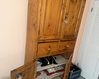 Huge Pine Wardrobe / Cabinet