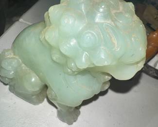Jade Foo Dog sculpture