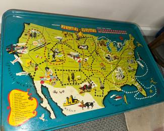 midmod Replogle Play Tray complete with chrome base / feet