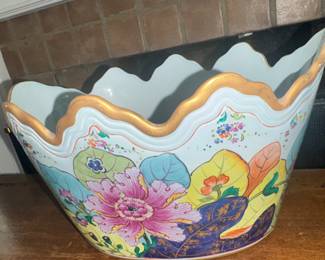 Mottahedeh Tobacco Leaf Cachepot