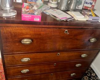 OLD Butler's Desk w/ pullout sectional compartments, very classy