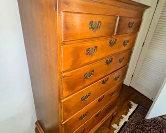 Hitchcock / Chippendale style tall chest OLD
