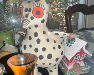 Vintage MMA BMA Zuni Puebloe american pottery BIRD! Slight chip on toenail