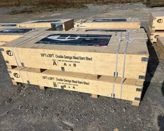25X33 DOUBLE GARAGE SHED