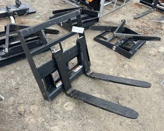MINI SKID STEER PALLET FORKS STOCK PHOTO