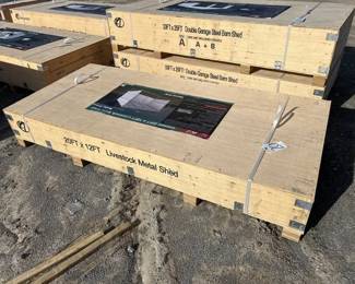 12X20 METAL LIVESTOCK SHED