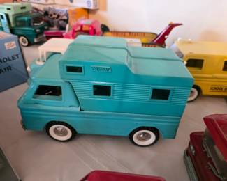 Vintage Structo Camper Truck Pressed Steel Toy # 304