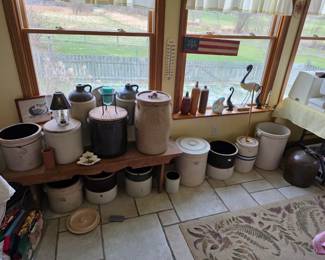 Antique crocks of all sizes!!