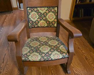 Beautiful antique rocking chair. 