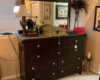 DRESSER AND MIRROR