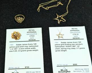 James Avery 14K Ring Necklace