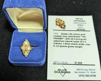 Crosby 14K Opal Ring
