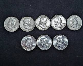 1954D  1961P Franklin Halves