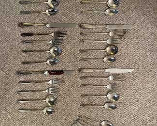 Sterling "Sweetheart Rose" flatware