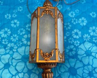 Hollywood Regency Mid-Century Hanging Lamp