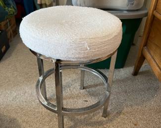 Metal vanity stool