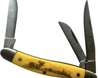 Vintage Old Timer 3 Blade Pocket Knife 