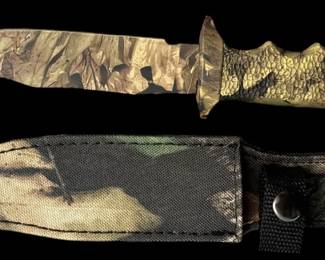 Magnum Camo Knife WSheath 