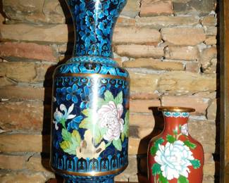 VINTAGE CLOISENNE VASES 