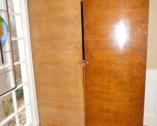 ANTIQUE DECO TWO DOOR CABINET