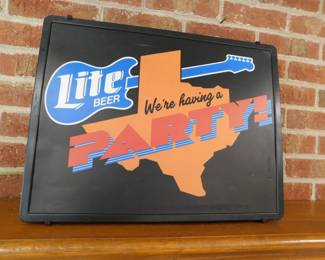 VINTAGE LITE BEER BACKLIT SIGN