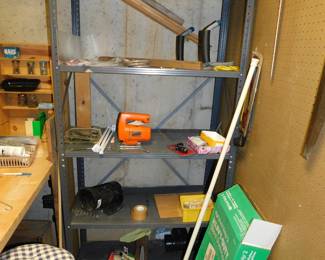 METAL SHELF AND TOOLS
