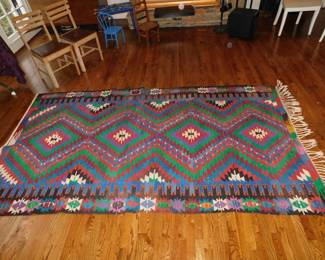 KILEM TURKISH WOOL RUG 4'6" X 11'6" 