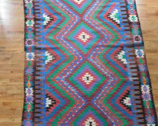KILEM TURKISH WOOL RUG 4'6" X 11'6" 