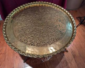 Brass Tray Table