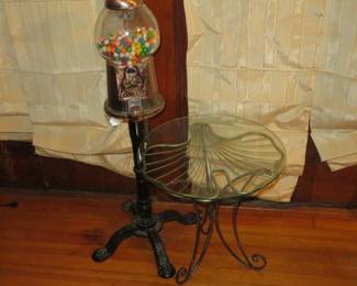 Gum Ball Machine glass end table