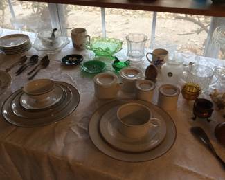 3 sets vintage China (1 plate set displayed of each)