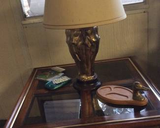 Frederick Cooper brass elephant lamp