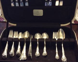 Sterling Chateau Rose 59 pieces
