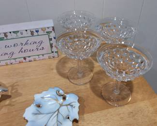 Fostoria American martini glasses