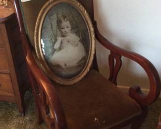 original photo framed rounded glass