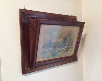 old photo and wall frame