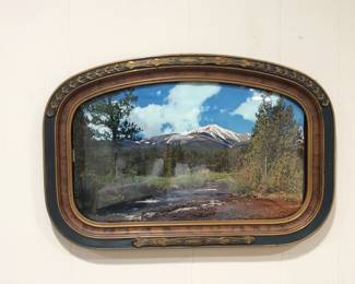 Vintage mountain scene