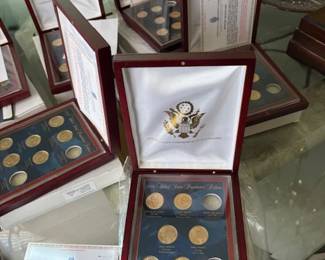 Coin and Bill sets- some individual coins and others are sets
