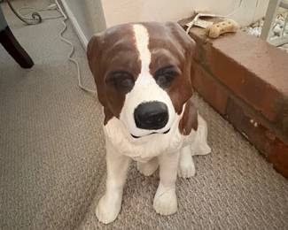 St Bernard Cermaic dog 