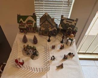Christmas village set