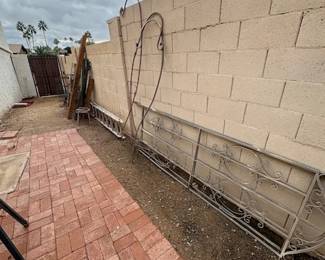 wrought iron garden decor