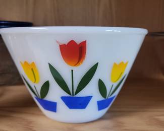 Fire King Tulip Mixing Bowl 