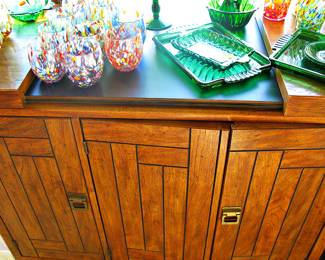 Drexel Cabinet With Sliding Extension  Top 