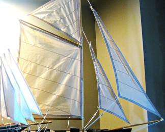 Model of the Classic Racing Yacht Pen Duick, Built to Scale from Wood.  "Awesome Christmas Gift" or Collector