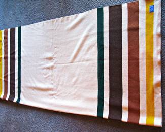 Pendleton Bridger Stripe Ivory Mix, Virgin Wool Throw Blanket