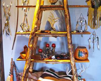 Natural Cedar Log Shelf