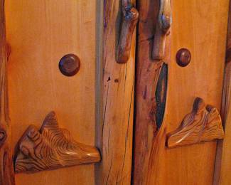 Gorgeous Aspen 3 Drawer/2 Door Armoire, Rustic Log Furniture Piece