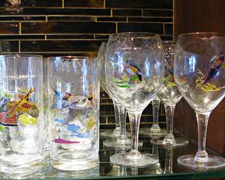 Rustic Lodge Wildlife Glasses