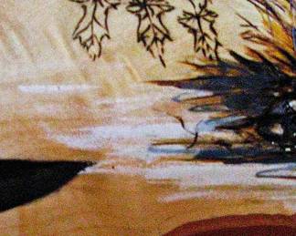 Ray Wayne Waddoups Wood Carved Bighorn Sheep